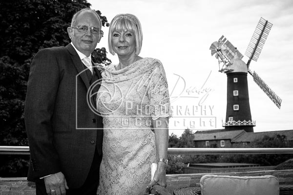 Wedding couple relaxing at Skidby Mill