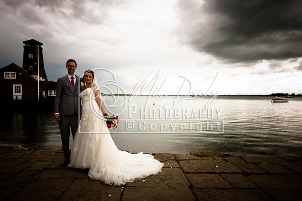 Wedding couple relaxing at Portsmouth